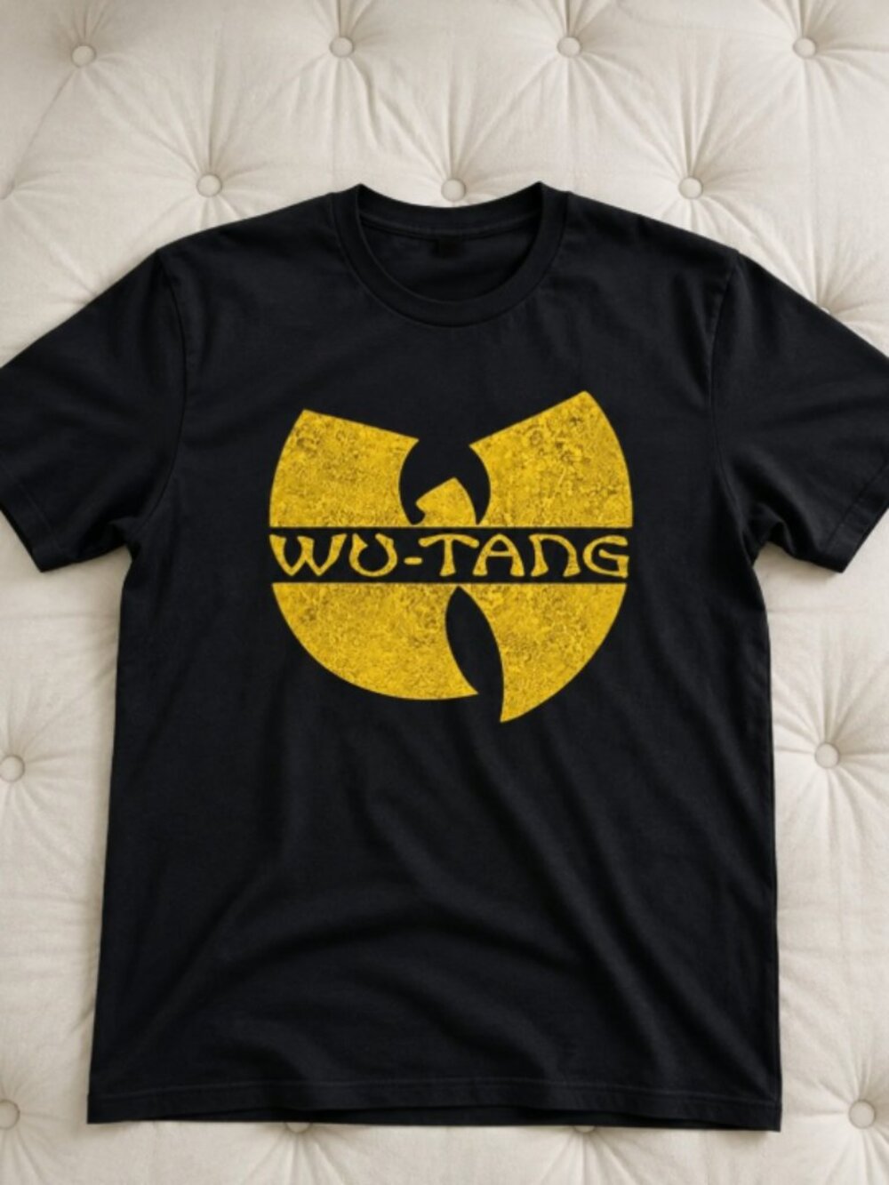 Wu-Tang Clan Yellow Logo Vintage Hip Hop Graphic T-Shirt